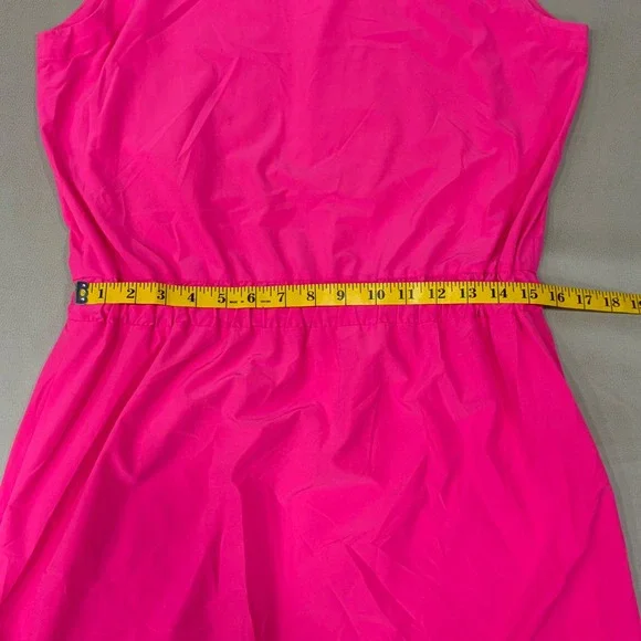 Athleta Womens Neon Pink Sleeveless Elastic Waist Active Dress 439151-01 Size 14 - Picture 6 of 10